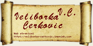 Veliborka Čerković vizit kartica